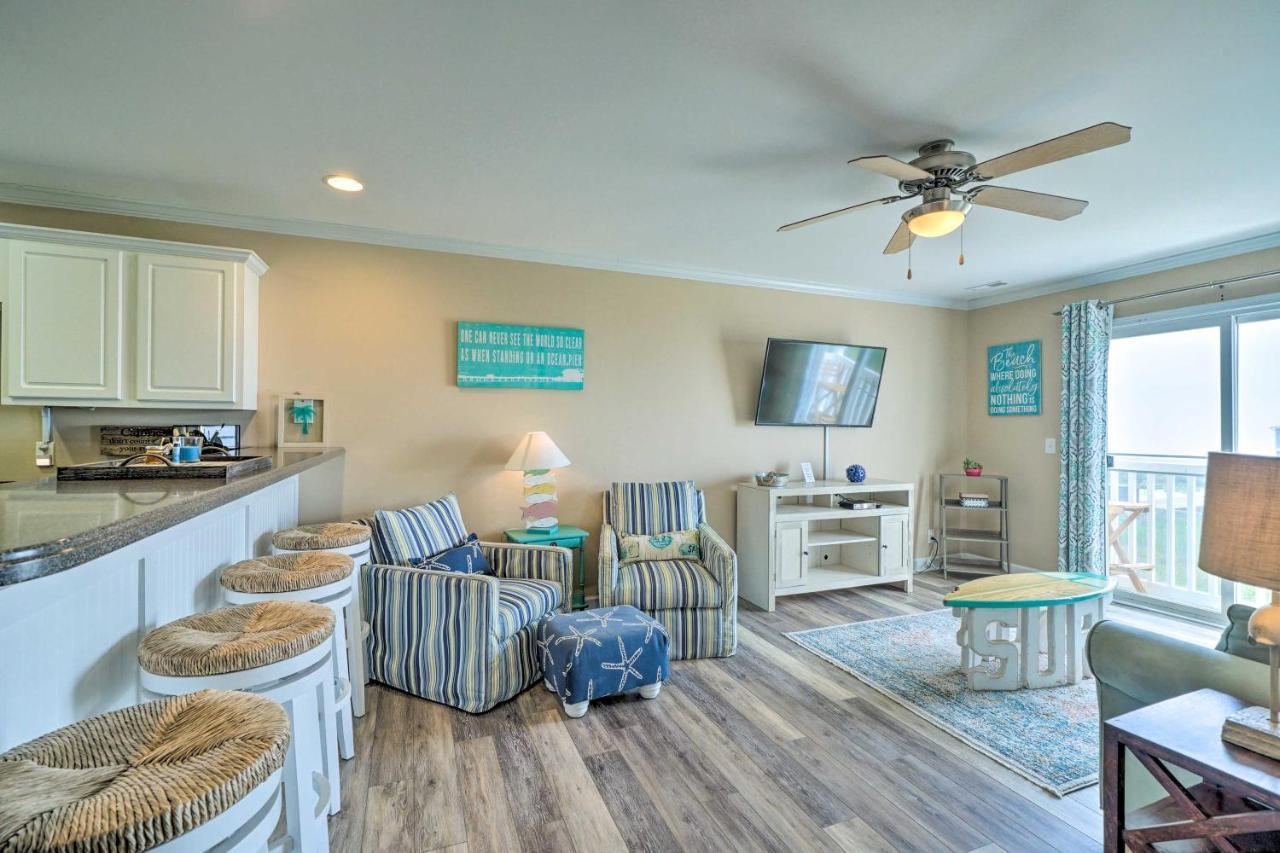 Ocean-View Oak Island Condo, 1 Block To Beach! Ngoại thất bức ảnh